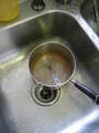 cleaning the heinz baked beans pot